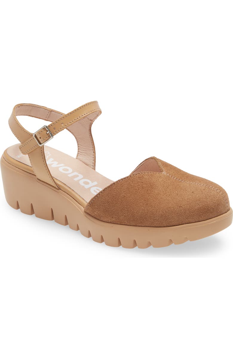 Wonders Ankle Strap Platform Pump, Main, color,