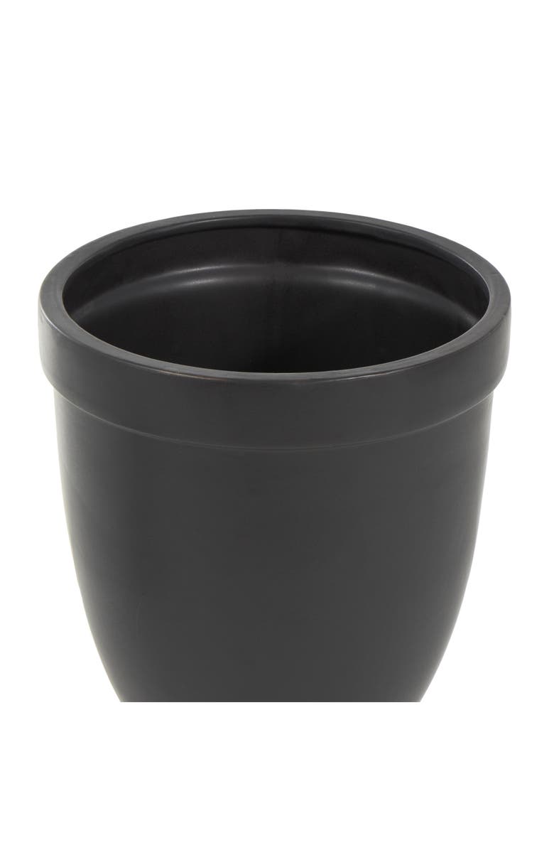UMA Decorative Ceramic Jar with Lid, Alternate, color, Black