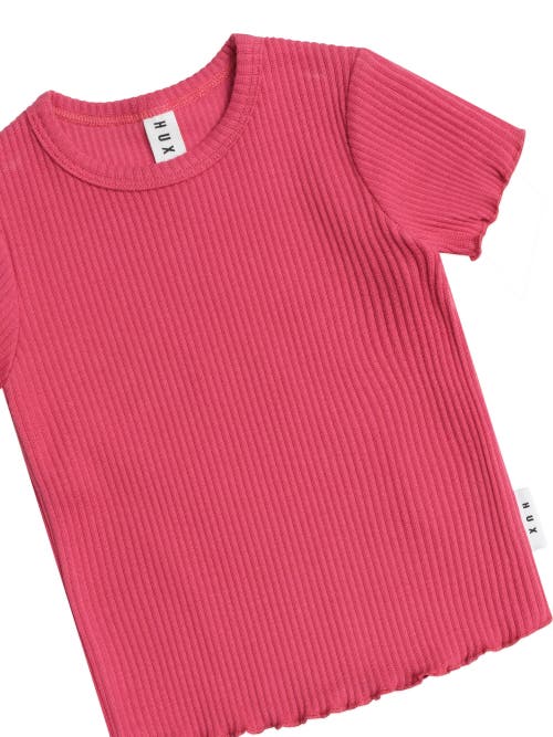 Huxbaby Cherry Rib Tee In Red
