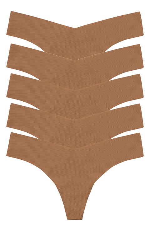 Classic Solid Thong 5-Pack