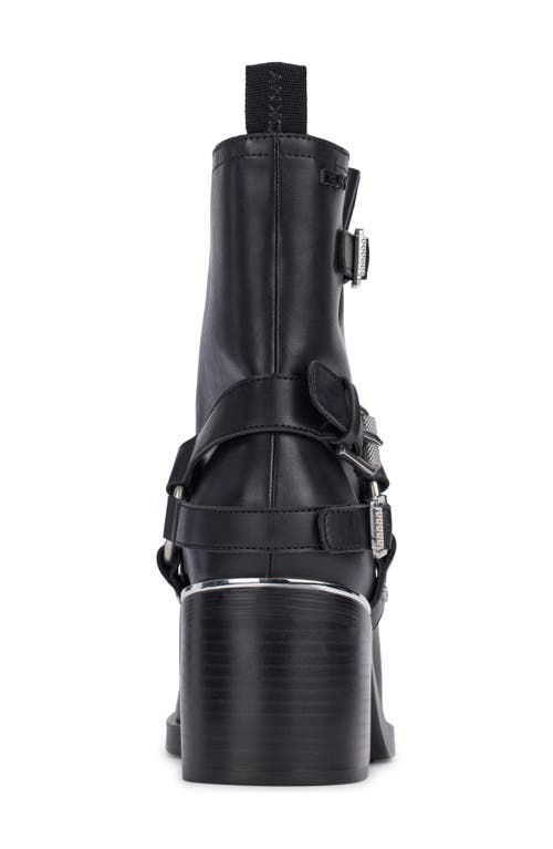 Dkny Nolan Womens Block Heel Manmade Mid-calf Boots In Black