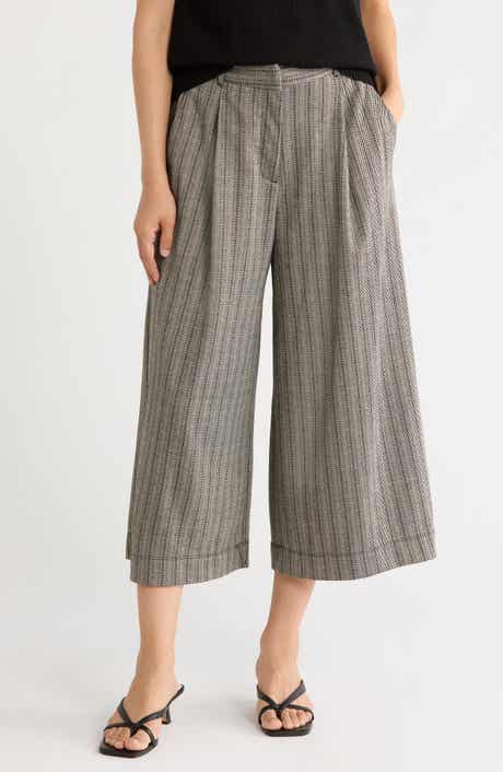 Double Knit Striped Culottes