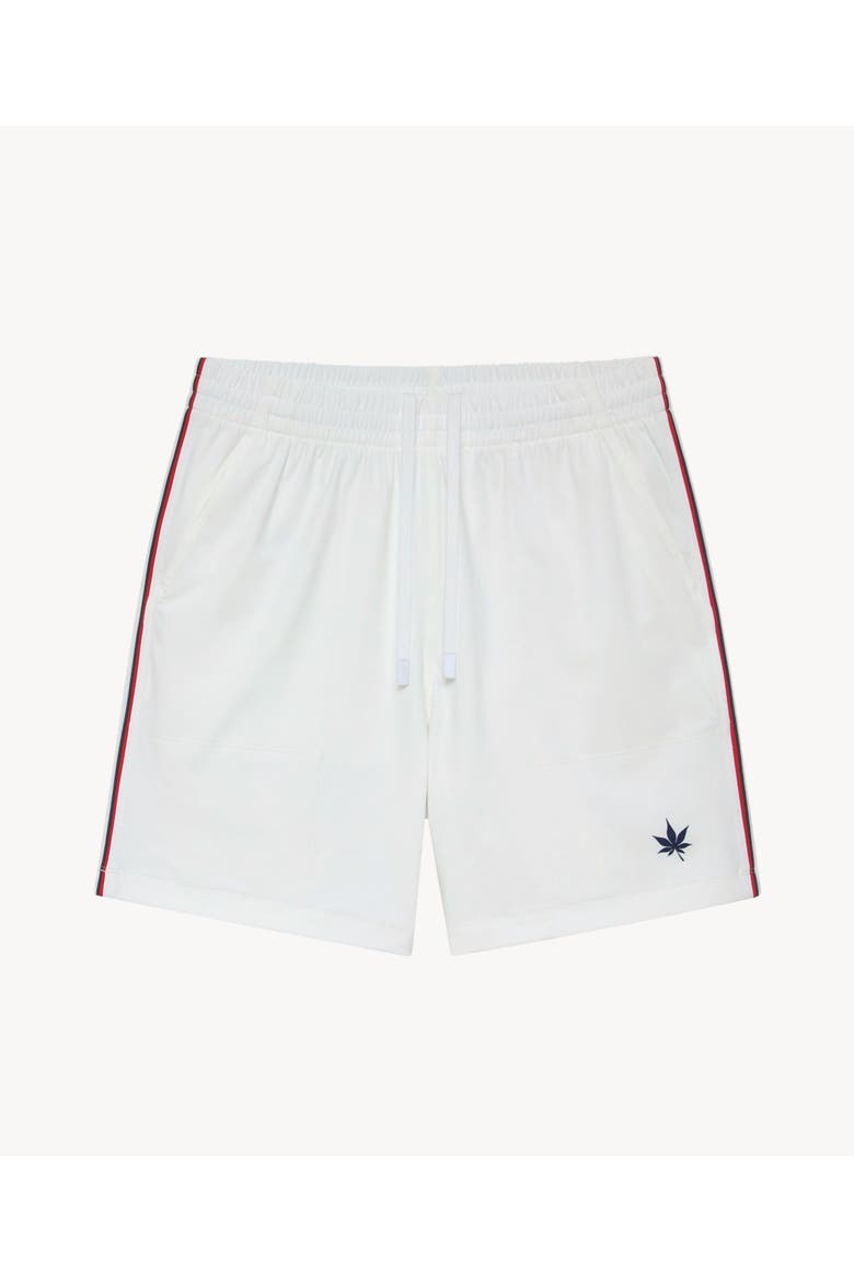 7" Tipped Peak Performance Short, Main, color, White Red Navy