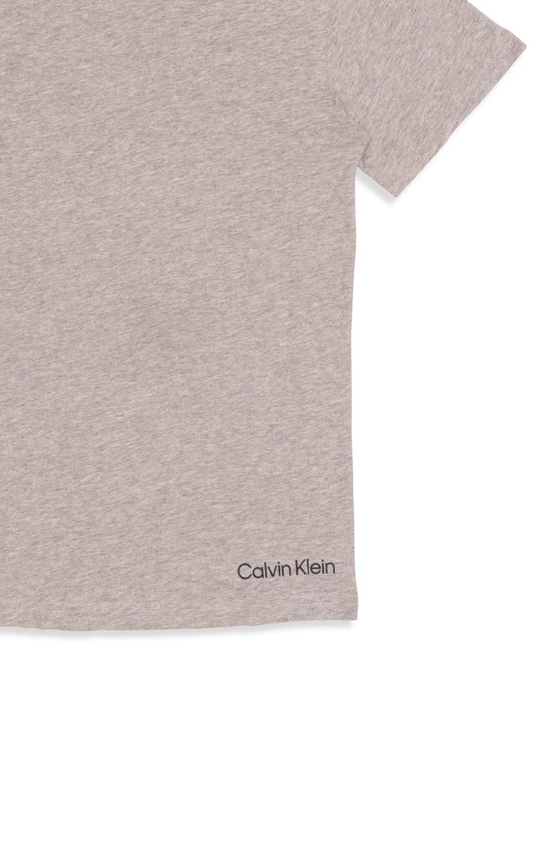 Calvin Klein Kids' Assorted 3-Pack Stretch Cotton T-Shirts, Alternate, color, White/Heather Grey/Black