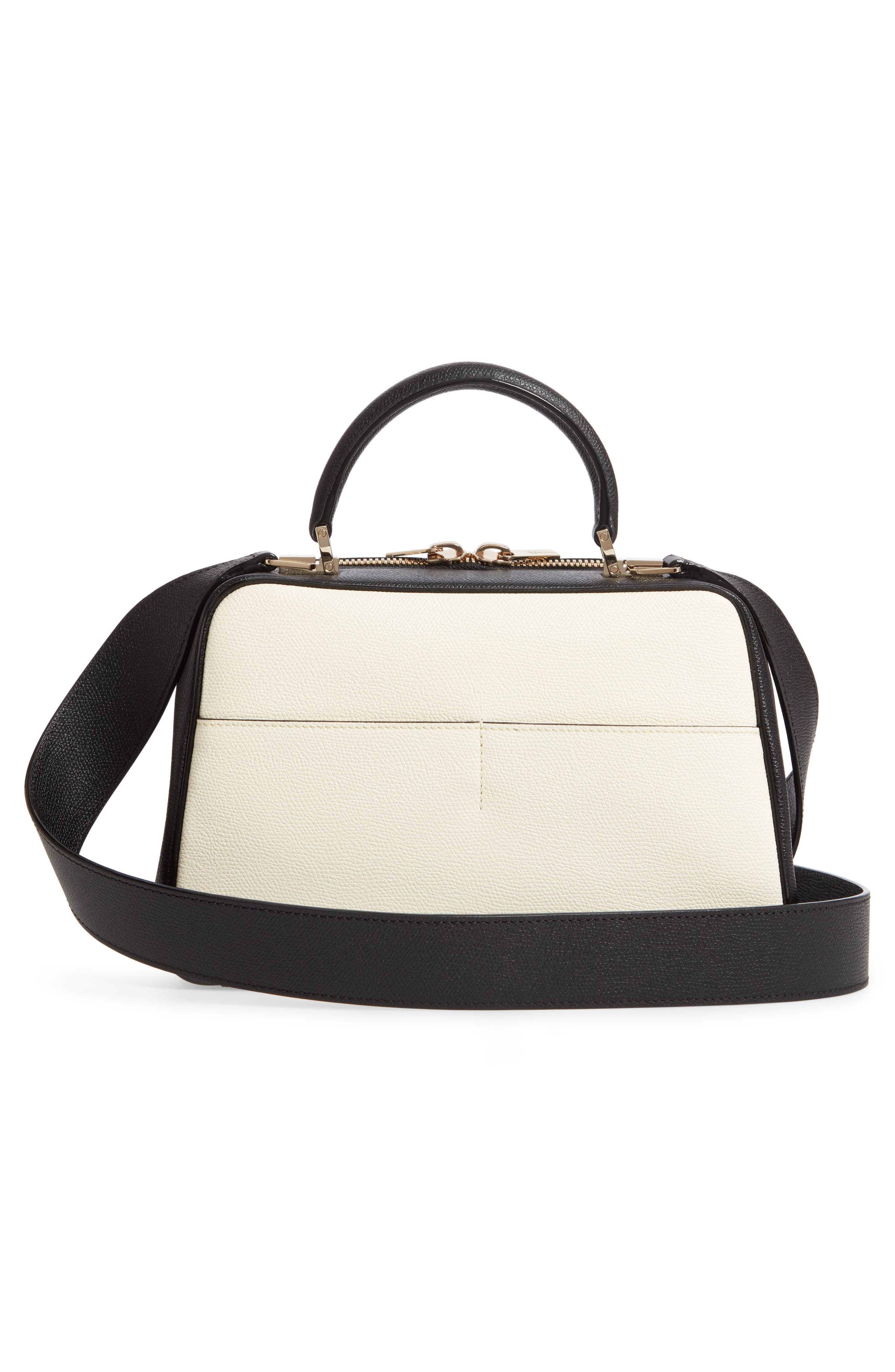 Valextra Medium Serie S Leather Top Handle Bag, Alternate, color, 