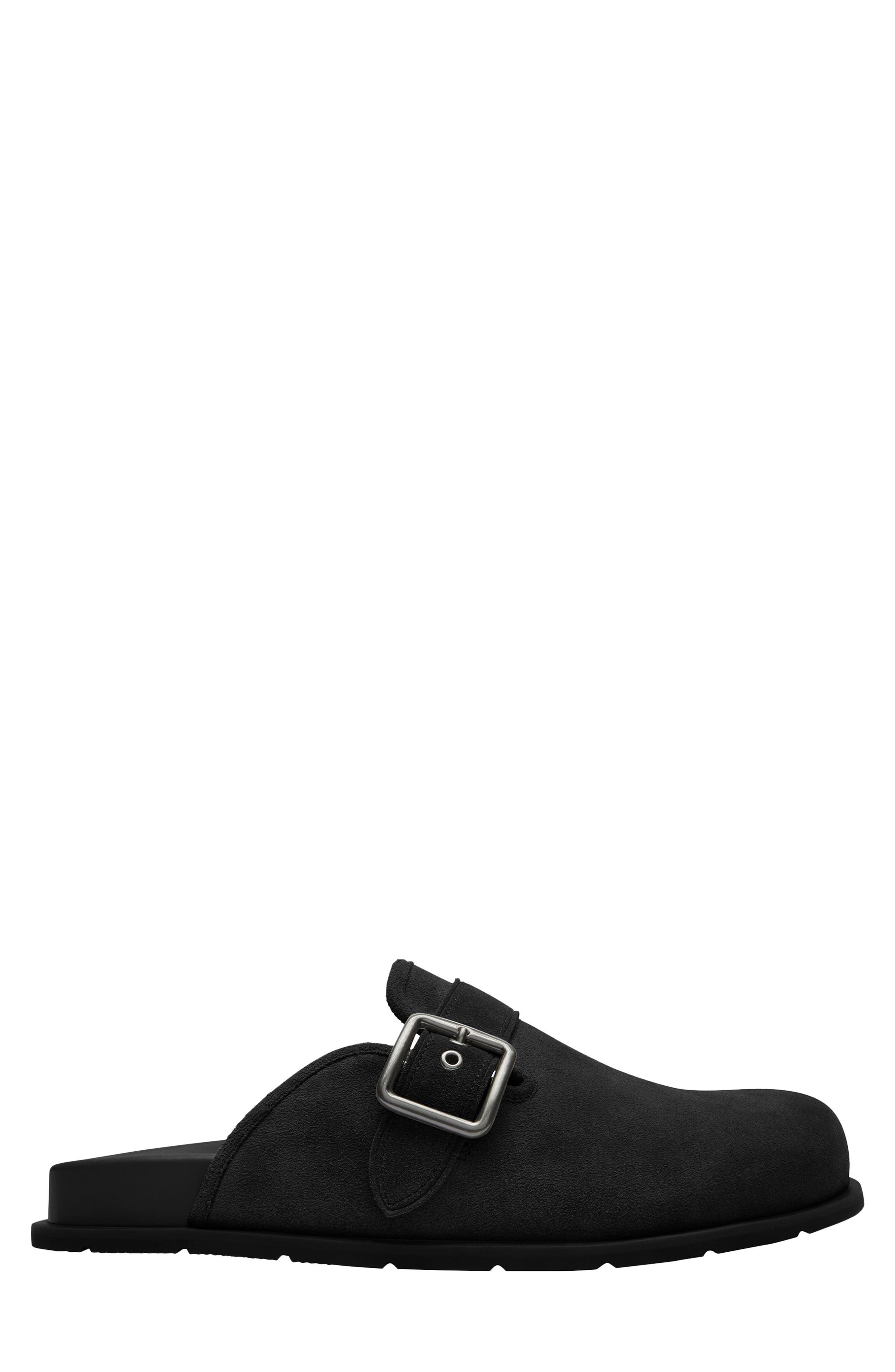 COACH Suede Buckle Clog, Alternate, color, 