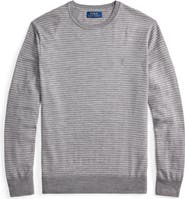 Polo Ralph Lauren Pinstripe Washable Wool Crewneck Sweater