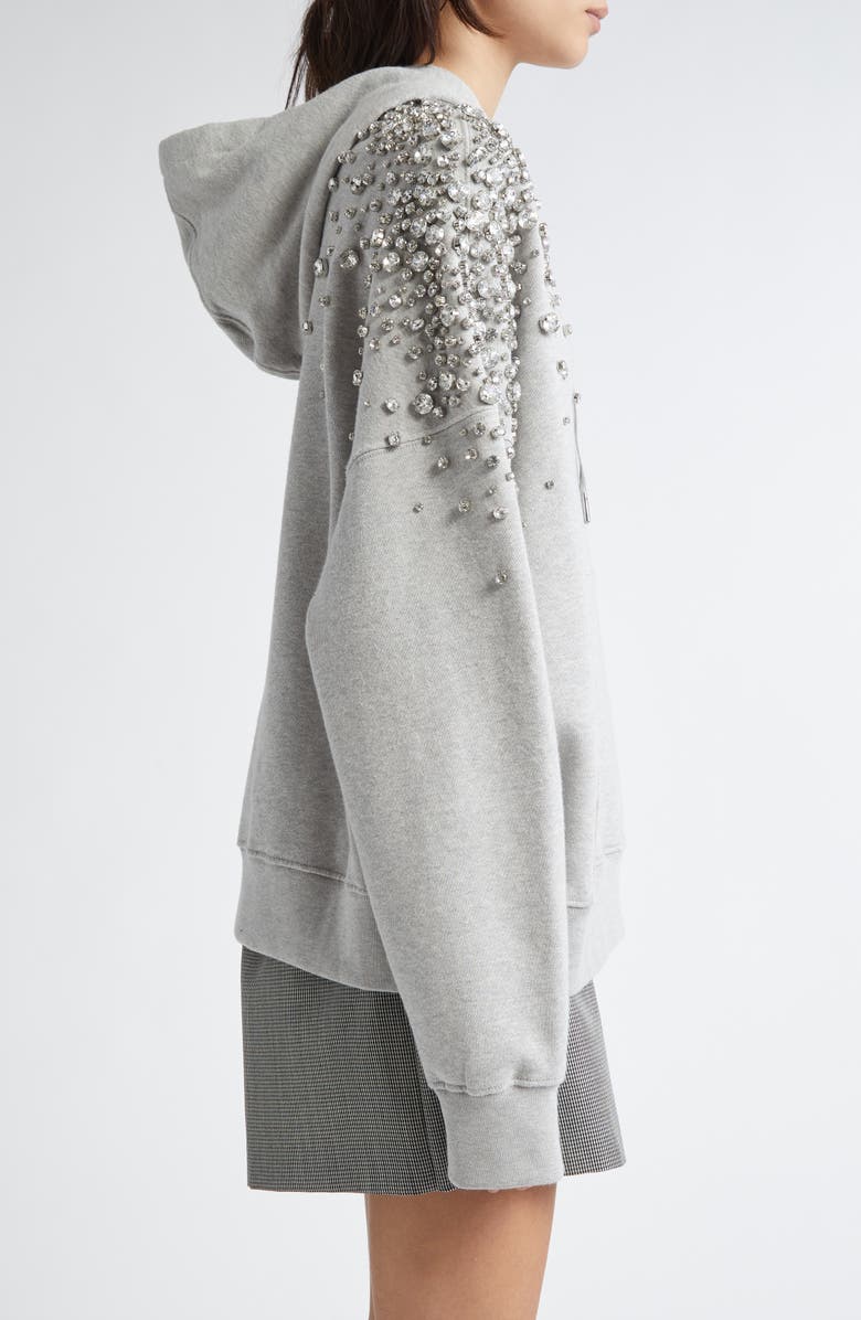 Golden Goose Journey Collection Crystal Embellished Cotton French Terry Hoodie, Alternate, color, 
