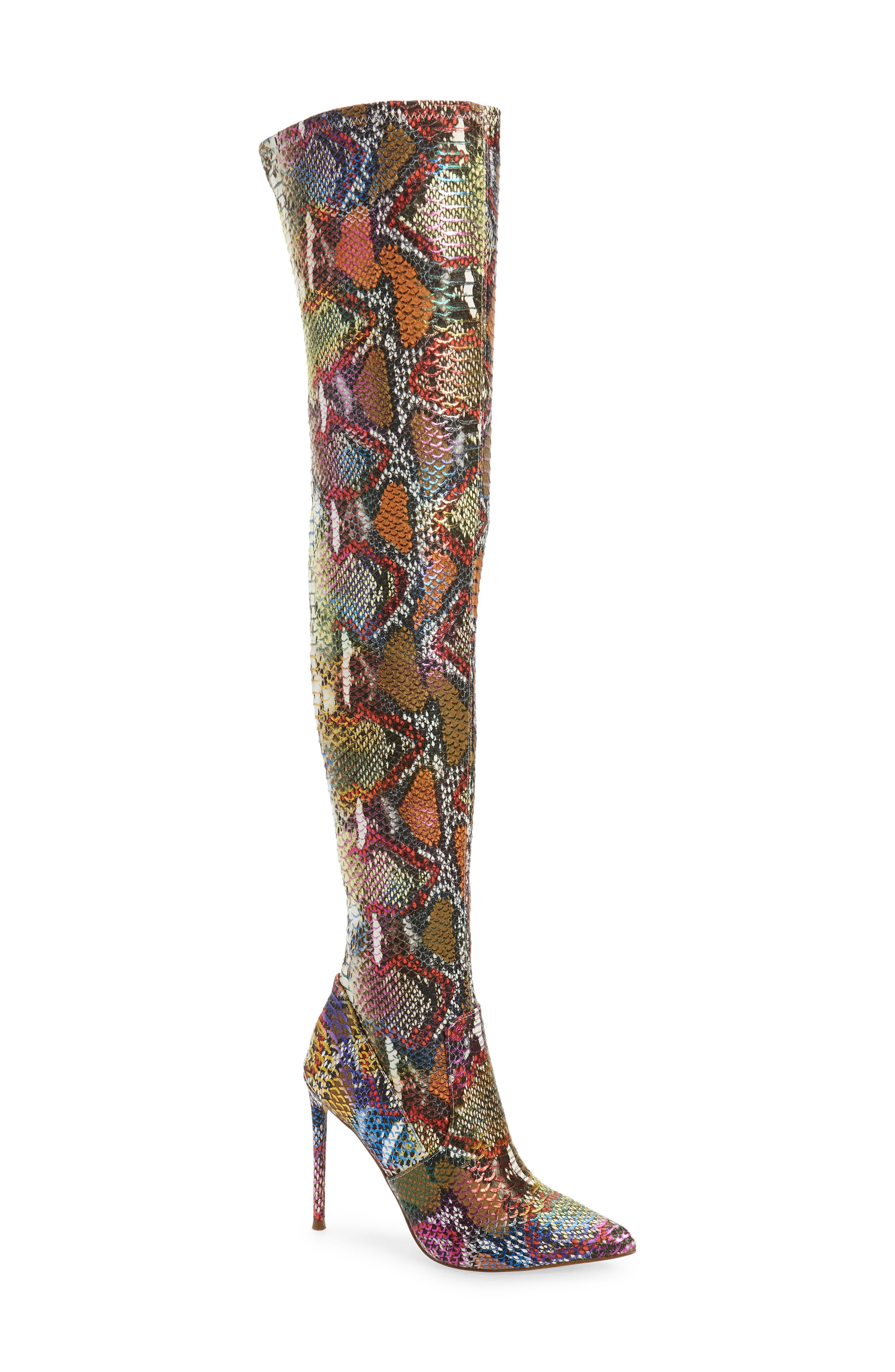 Viktory Over the Knee Boot, Main, color, RAINBOW SNK