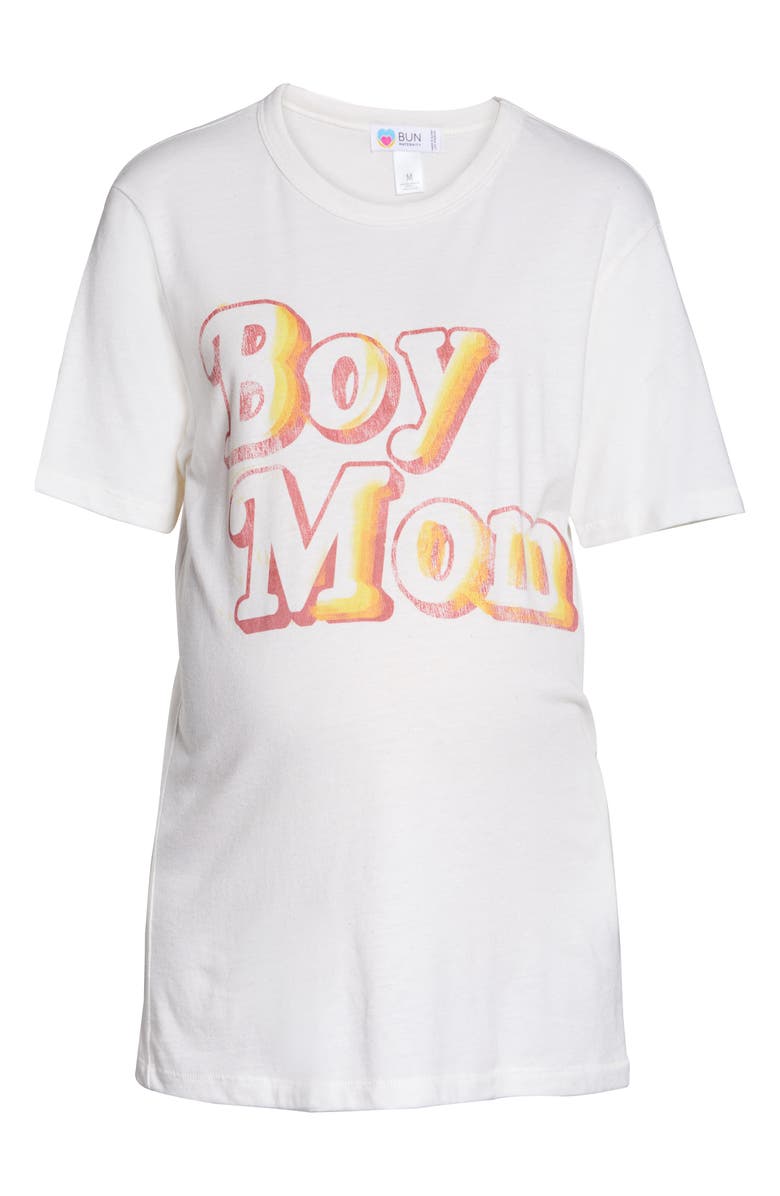 Bun Maternity Boy Mom Maternity Graphic Tee, Alternate, color,