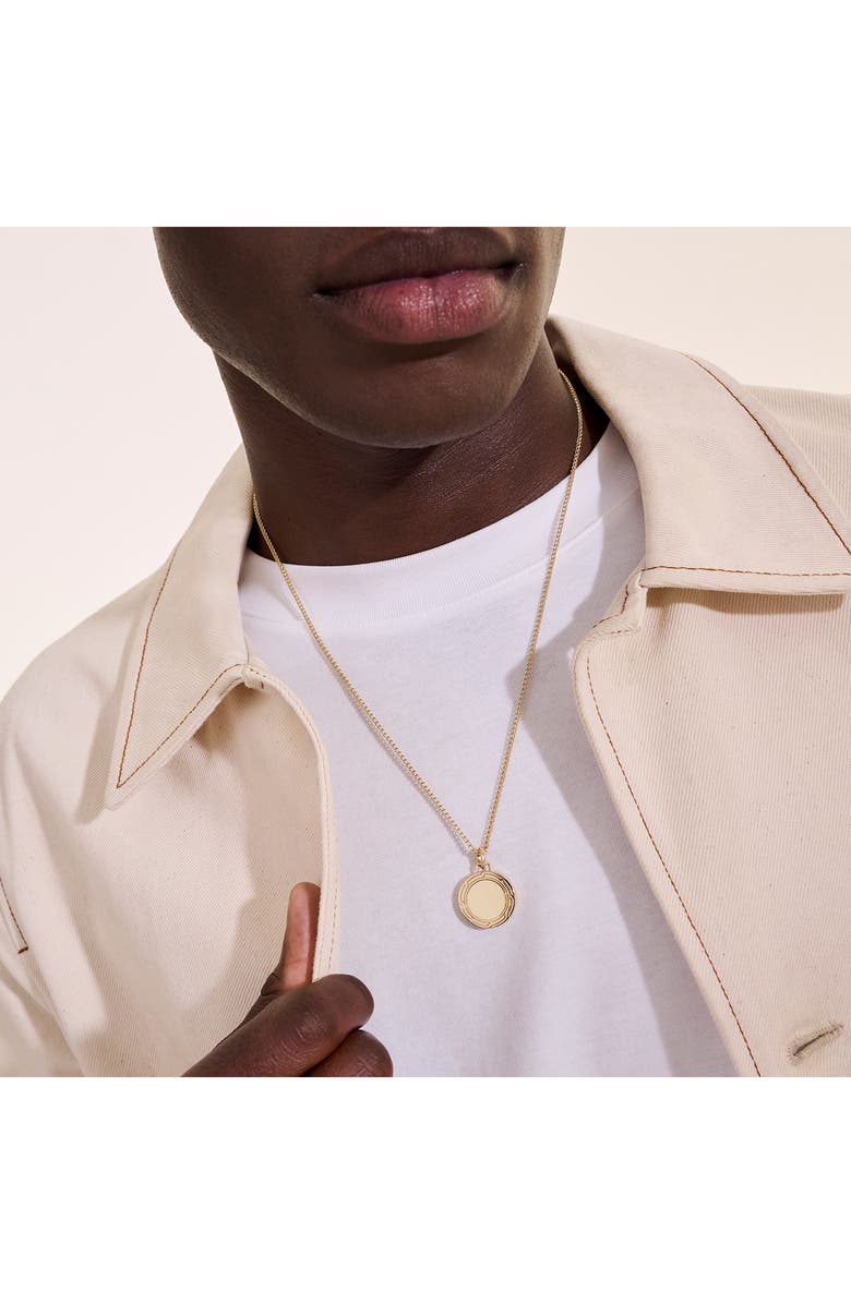 John Hardy Tag Necklace, Gold, Alternate, color, 
