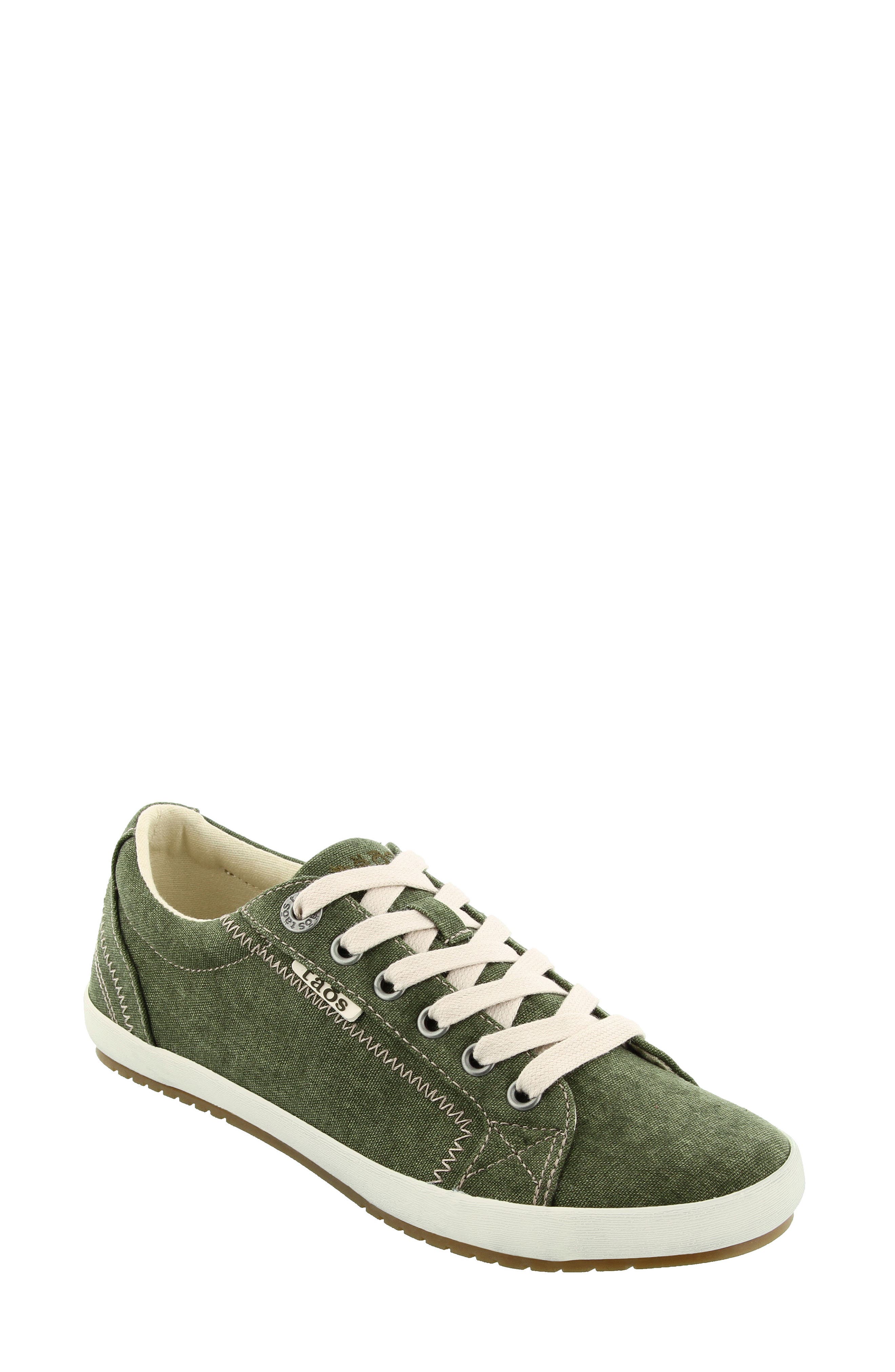 'Star' Sneaker, Main, color, OLIVE WASHED CANVAS