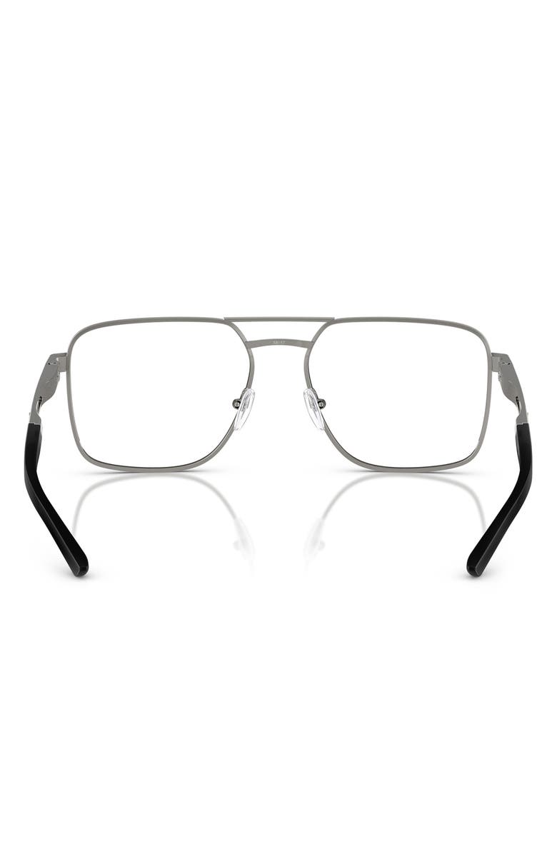 Scuderia Ferrari 58mm Square Optical Glasses, Alternate, color, Gunmetal