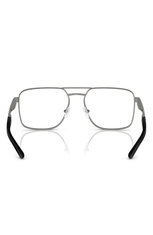 Scuderia Ferrari 58mm Square Optical Glasses In Gunmetal