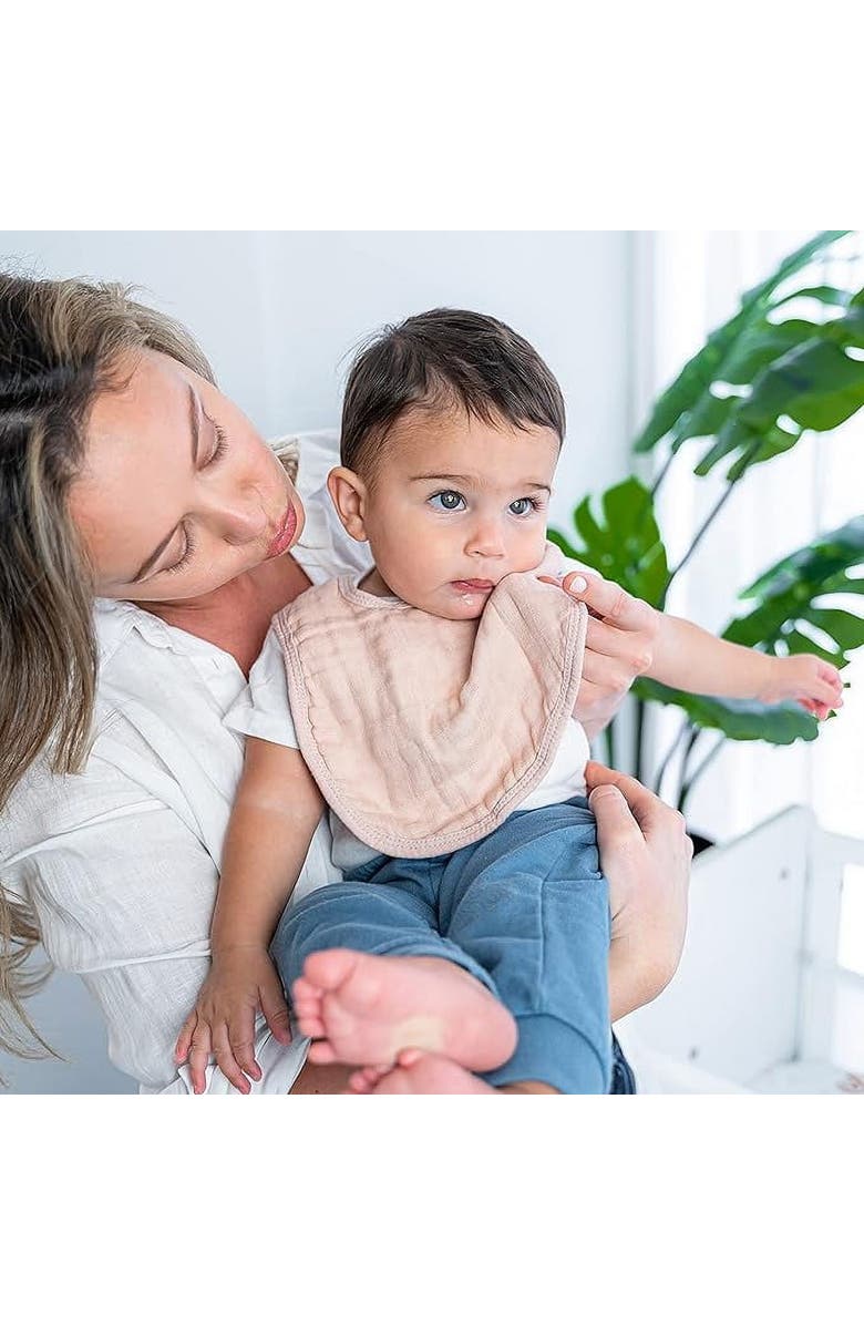 Comfy Cubs Muslin Bibs - Pack of 4, Alternate, color, Multicolor