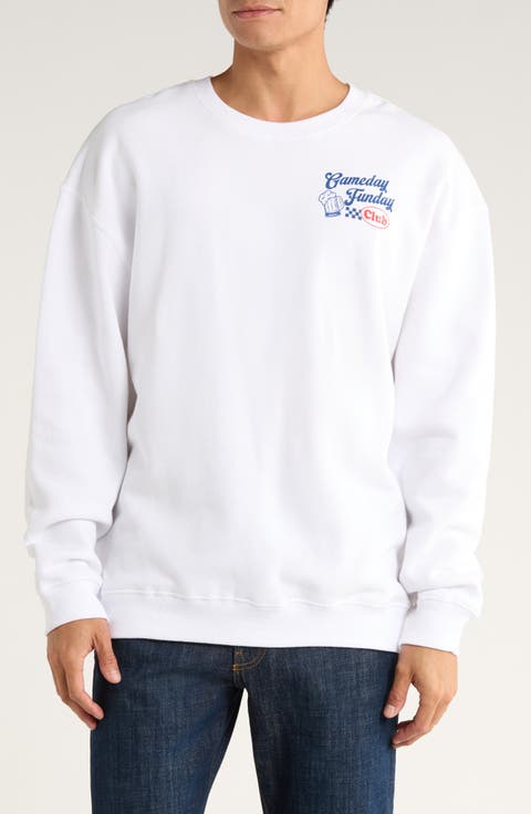Game Day Fun Day Crewneck Graphic Sweatshirt
