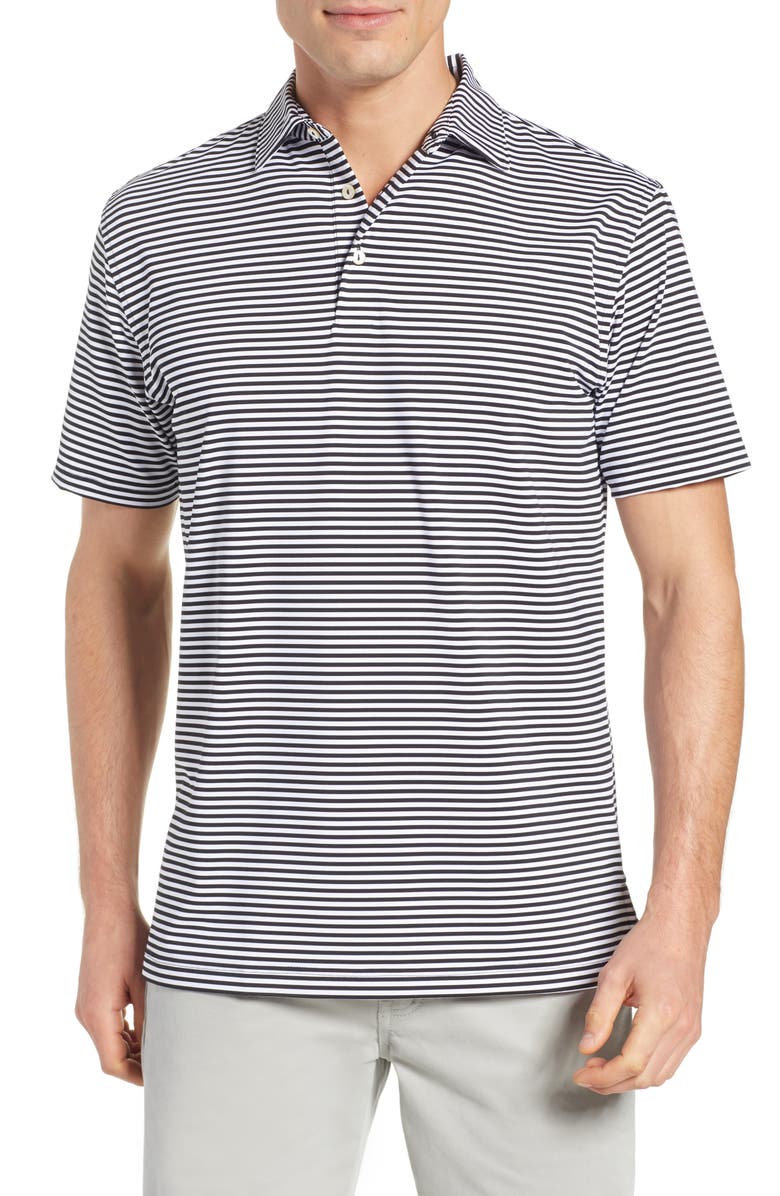 Peter Millar Stripe Stretch Jersey Performance Polo, Main, color, 
