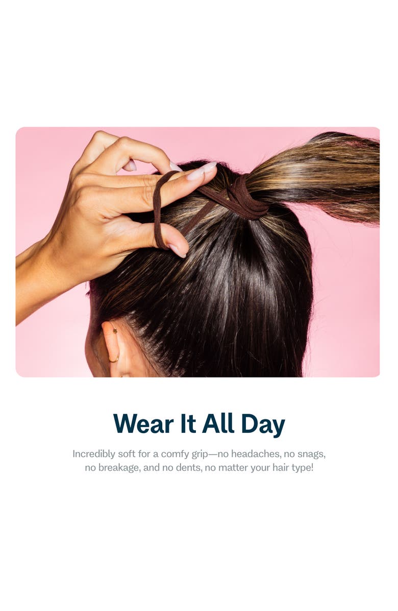 Gimme Beauty Fine Fit Hair Bands, Alternate, color, Dark Brown