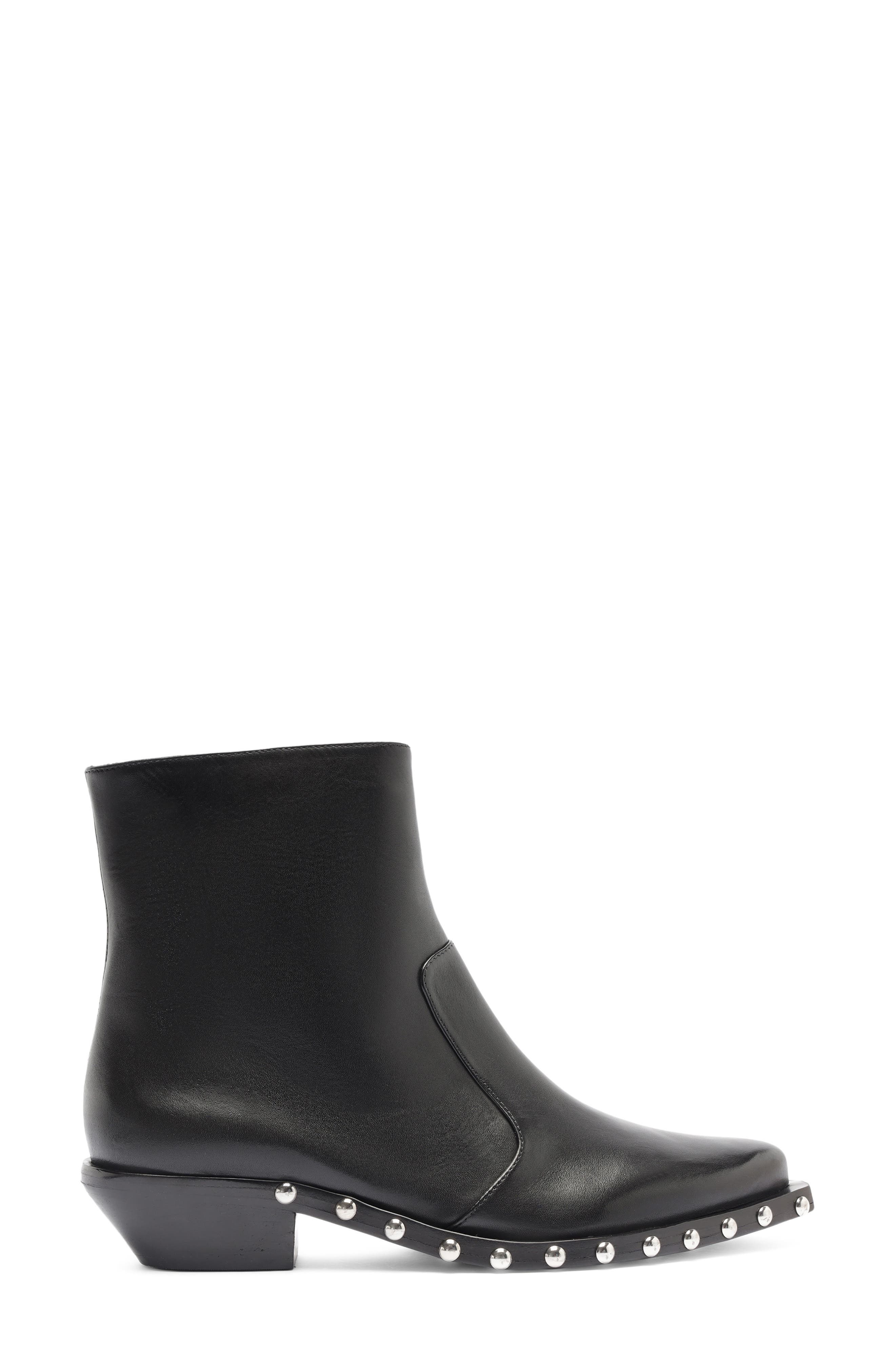 Taylor Leather Bootie, Alternate, color, BLACK