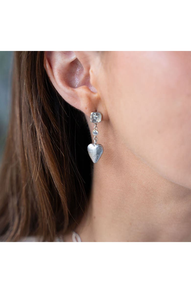Loni Paul Jewelry Heart Dangle Earrings, Alternate, color,