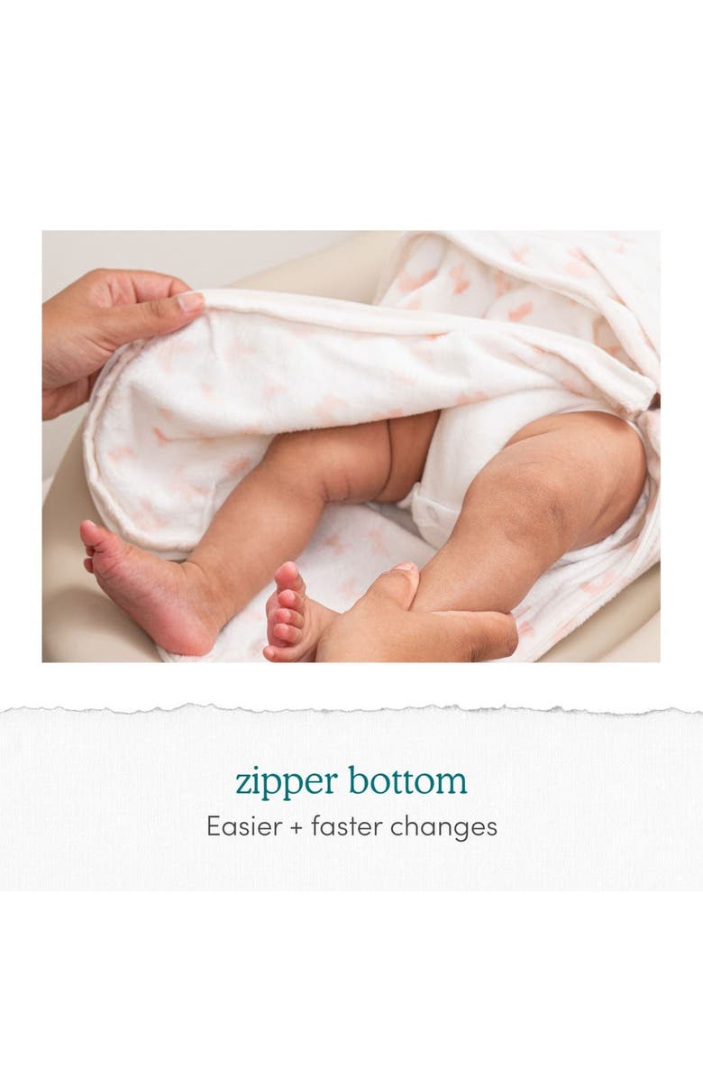 Aden Essentials Easy Swaddle Wrap Quick Change with Bottom Zipper, Snug Cotton Knit Baby Wrap Swaddle Blanket for Newborns, TOG 1.0, 3-Pack, Alternate, color, Alphabet Animals