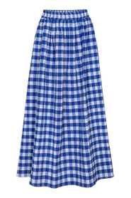 Untitled in Motion Alma Voluminous Plaid Maxi Skirt