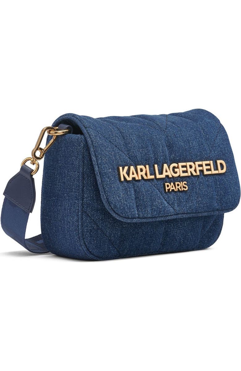 KARL LAGERFELD PARIS Voyage Crossbody, Alternate, color, Washed Denim