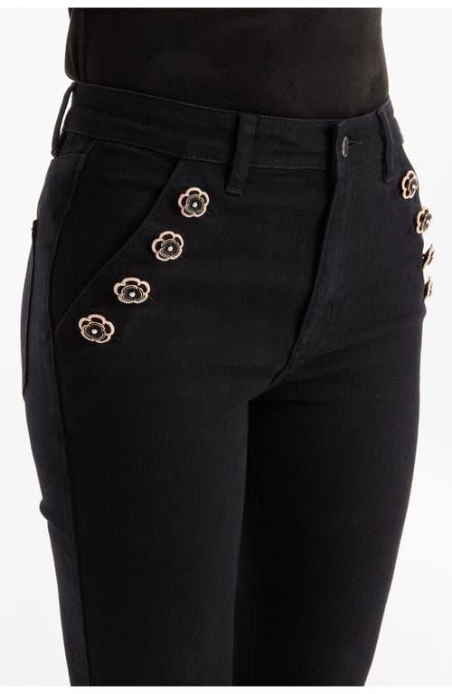 The Noli Shop Allegra Rose Jean Petite In Black