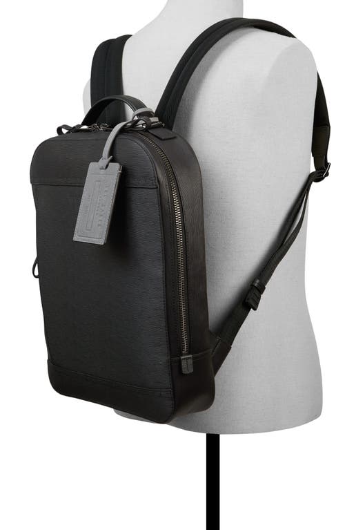 Shop Ted Baker London Carlisle Leather Backpack In Black