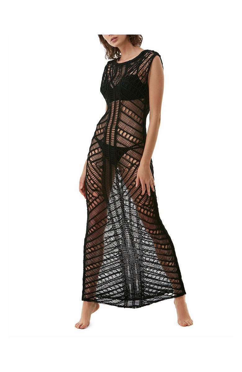 Moeva Luna - Cover Up Maxi Dress Resortwear, Main, color, Black