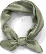 SILKSILKY Pure Silk Solid Color Square Scarf