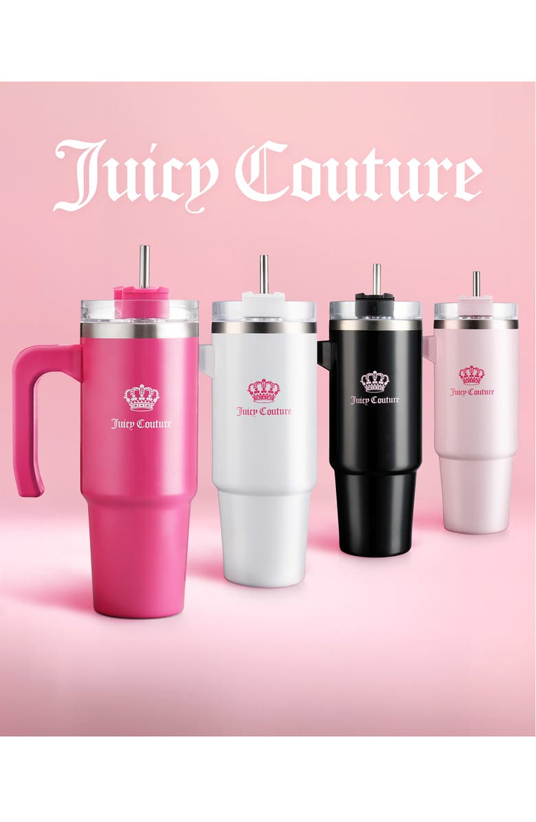 Juicy Couture 31.5-Ounce Stainless Steel Tumbler, Alternate, color, Jet Black