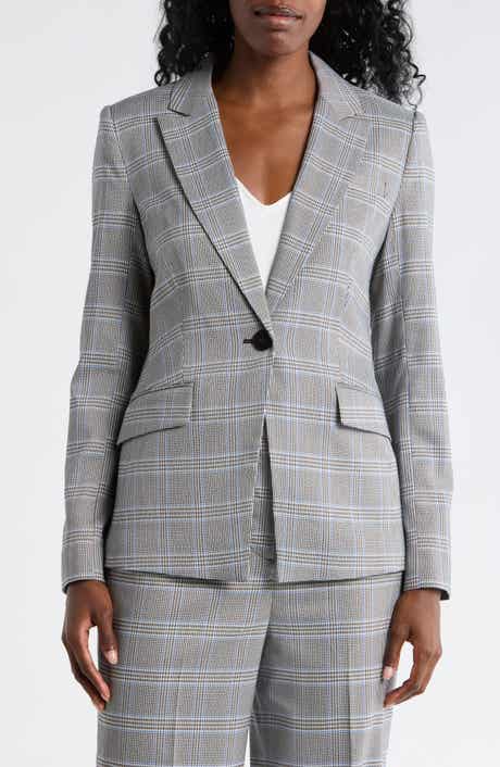 Elie Tahari The Kensington Plaid Blazer