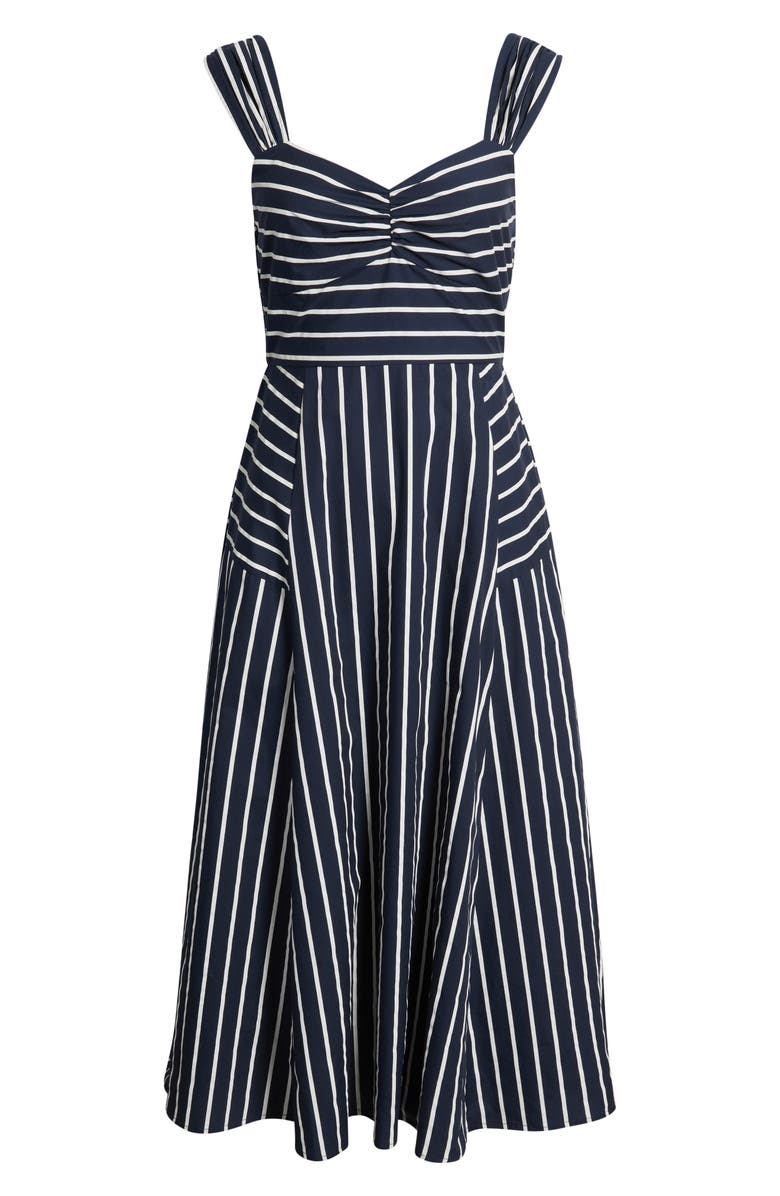ZOE AND CLAIRE Mixed Stripe Sleeveless Sundress, Alternate, color, Navy