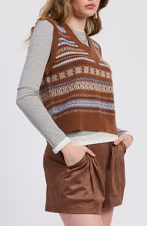 Jacquie The Label Aspen Sweater Vest In Multi