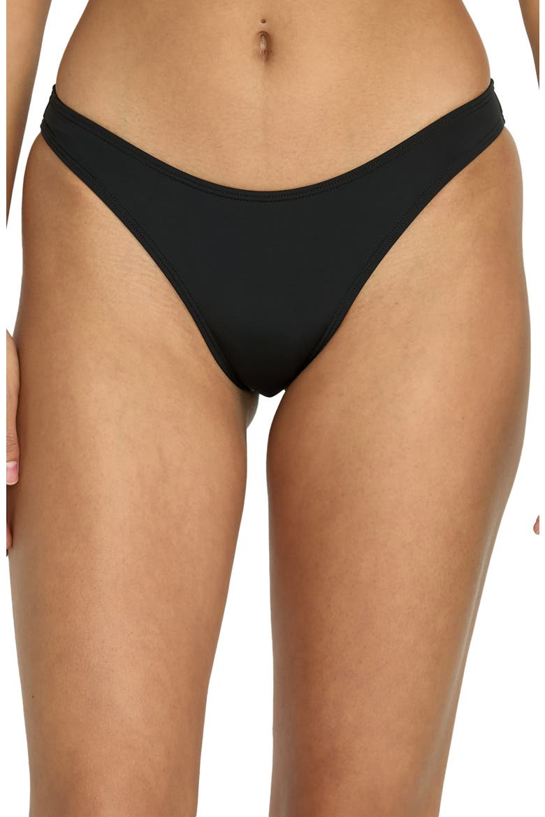 Sol Searcher Hike Bikini Bottoms, Main, color, BLACK PEBBLE