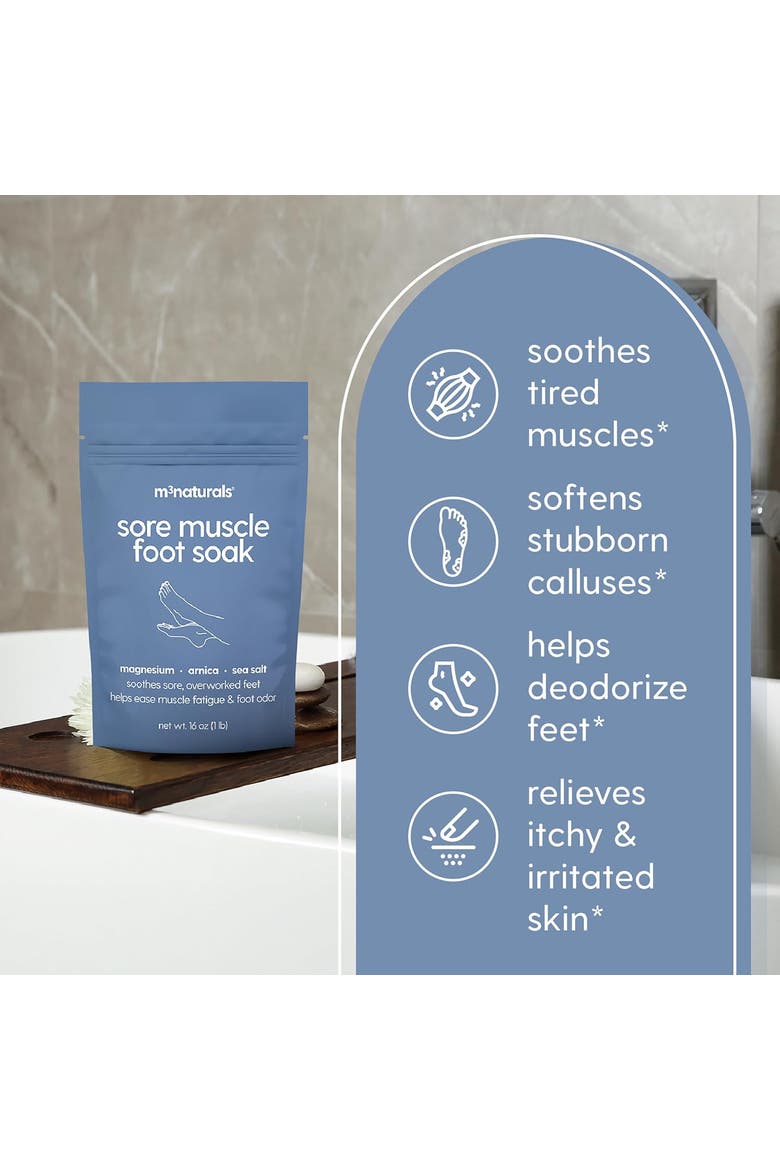 Sore Muscle Foot Soak, 16oz, Alternate, color, None