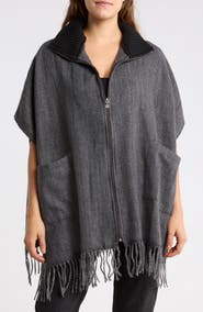 Vince Camuto Zip-Up Ruana