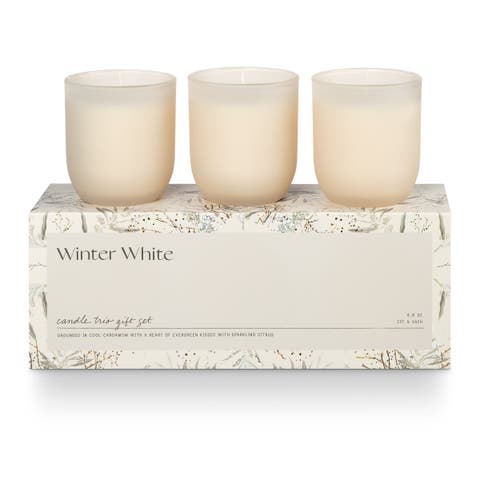 Illume Candle Trio Gift Set, Winter White