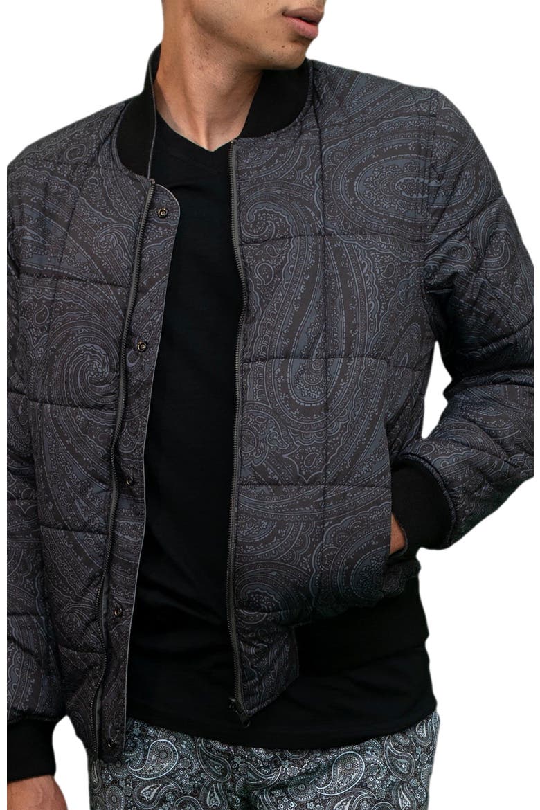 Jenkin Reversible Bomber Jacket, Main, color, Flannel
