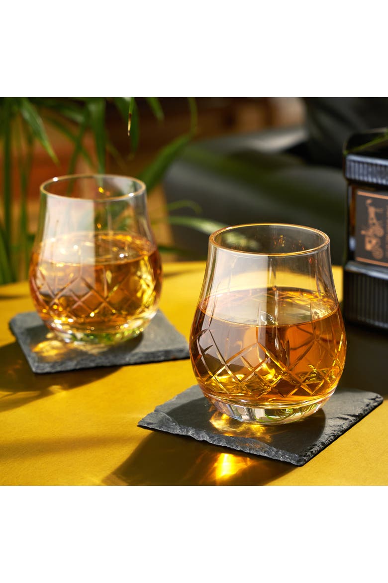 Admiral Crystal Heavyweight Bourbon Glasses Set of 2, Alternate, color, Clear