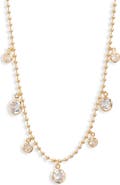 Nordstrom Scattered Bezel Cubic Zirconia Necklace