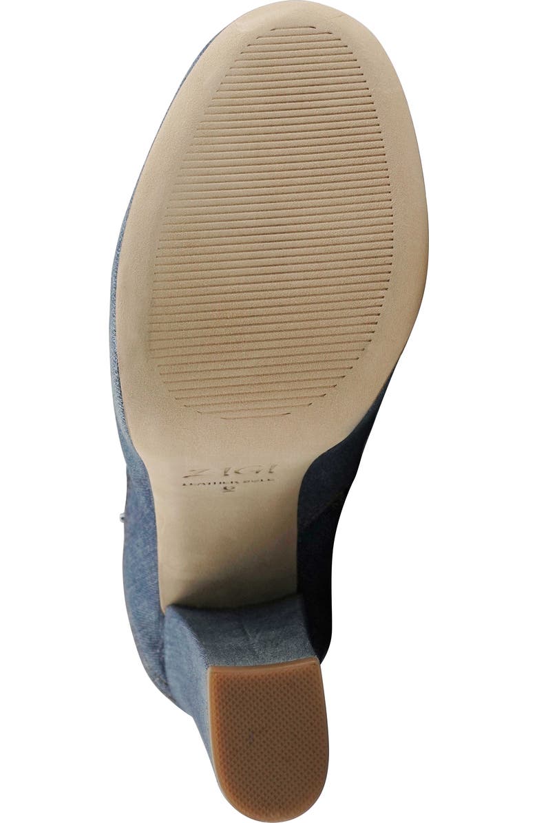 ZIGI Candida Platform Knee High Boot, Alternate, color, Blue Denim