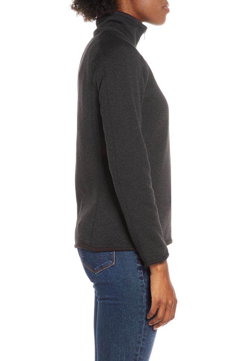 Better Sweater Quarter Zip Performance Jacket, Alternate, color, BLACK