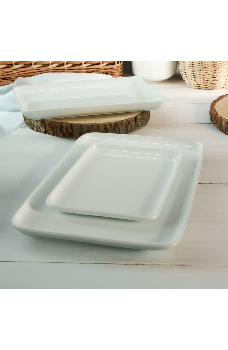 BIA Cordon Bleu Vail 3-Piece Rectangular Platters, Alternate, color, White