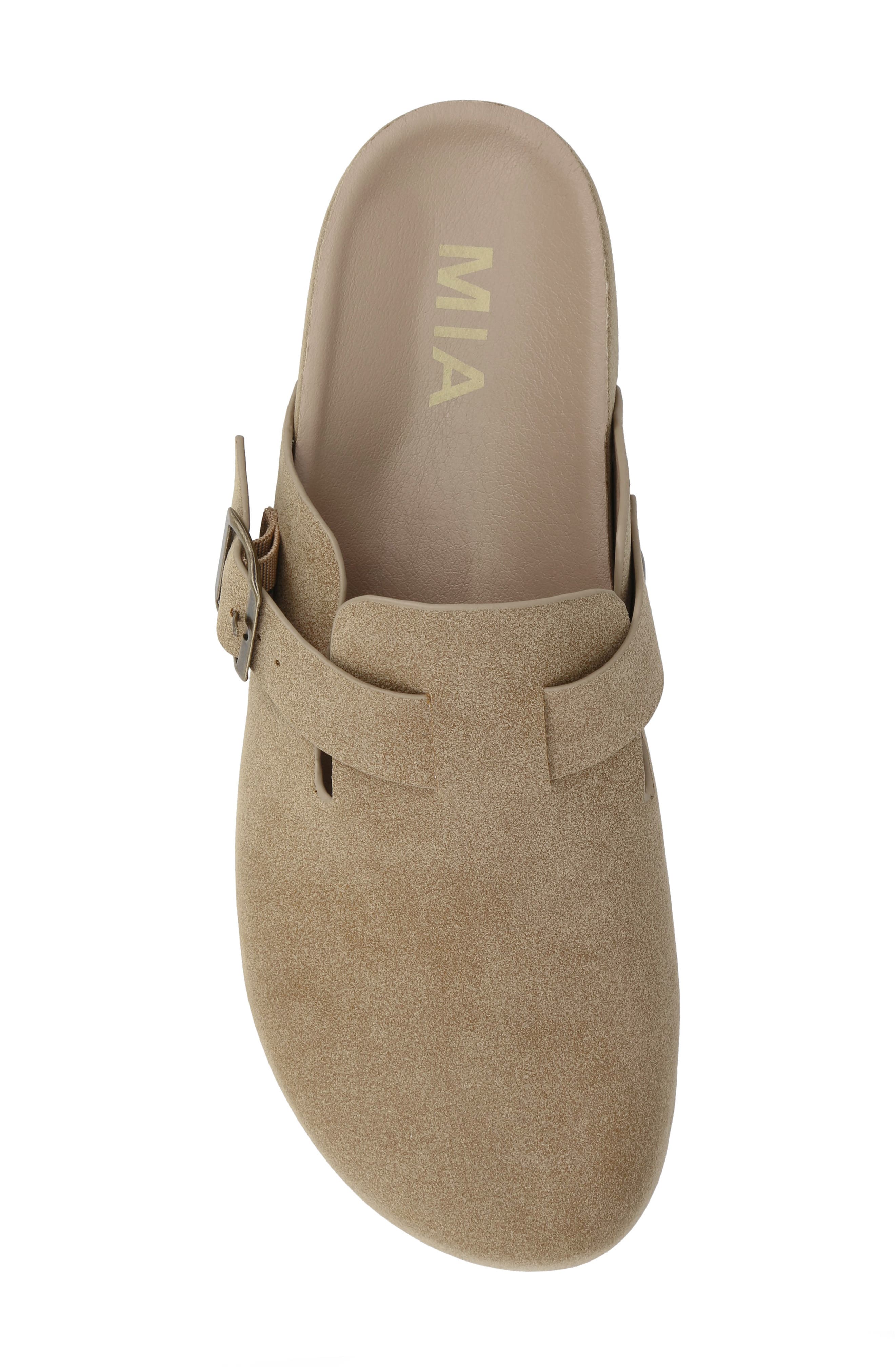 Buckle Strap Mule, Alternate, color, TAUPE
