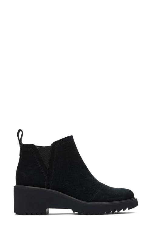Toms Maude Faux Shearling Lined Bootie In Black