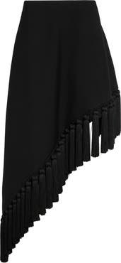 Alaïa Tassel Asymmetric Wool Skirt