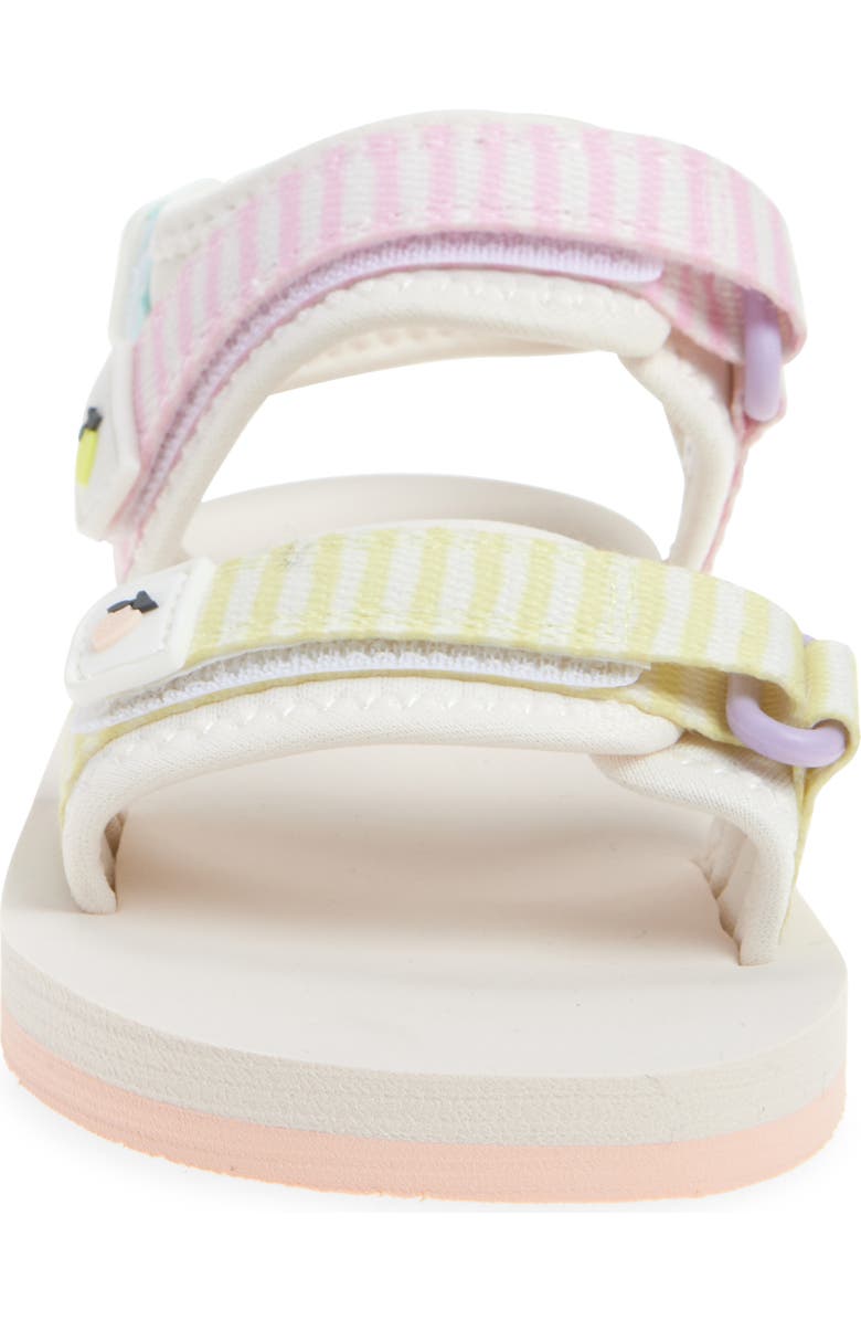 NEXT Kids' Stripe Sandal, Alternate, color, White