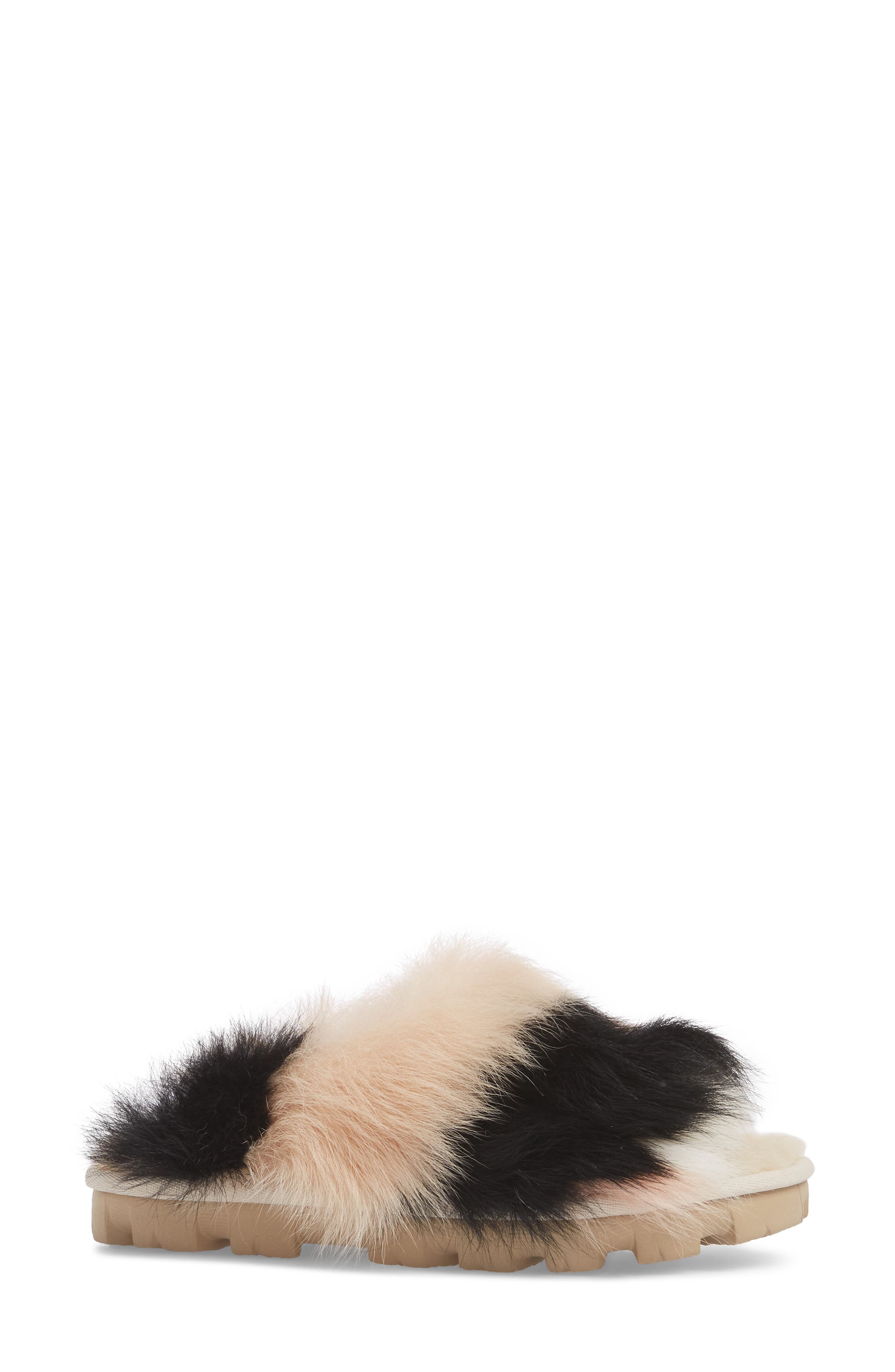 UGG<sup>®</sup> Shag It Crazy Genuine Toscana Shearling Slide Sandal, Alternate, color, 